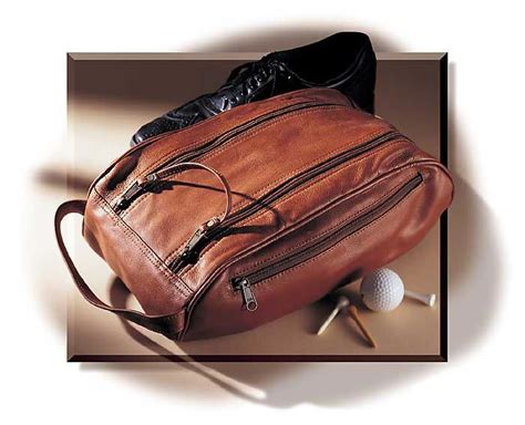 lightweight leather shoe bag